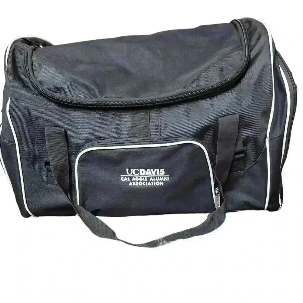 UC Davis CAL Aggie alumni overnight duffel bag Black
